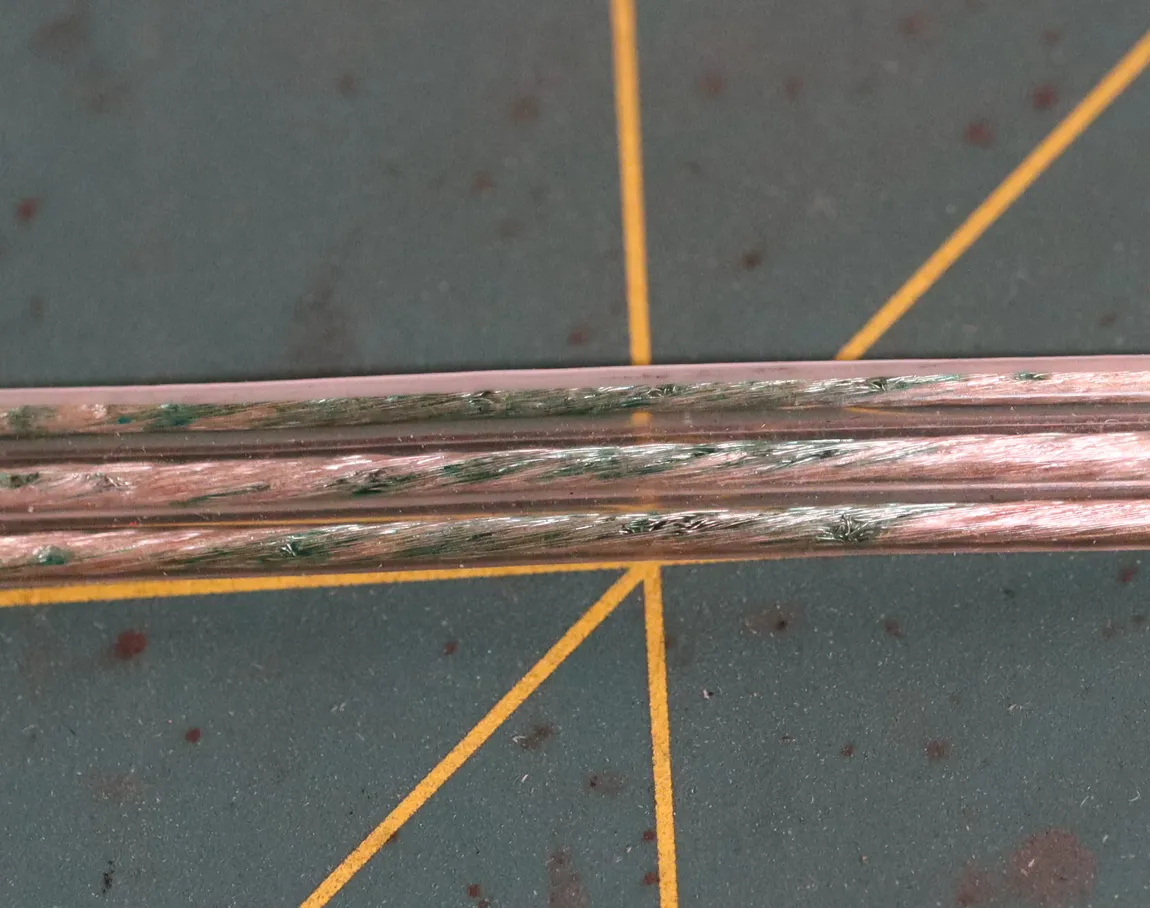 kabel angripen av korrosion